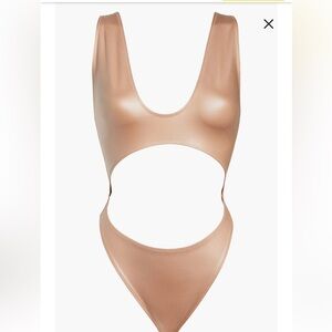 SKIMS Wet Jersey Cutout Bodysuit Swimsuit